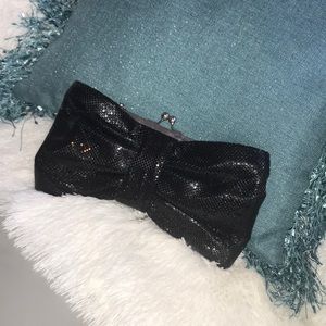 Black Bow Clutch